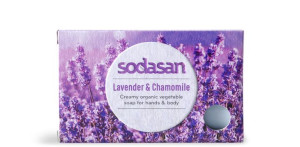 Sodasan Mydło w kostce Lawenda & Rumianek BIO, 100 G