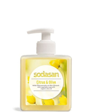 Sodasan Mydło w płynie Cytrusowo-Oliwkowe BIO, 300 ML