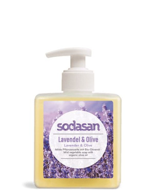 Sodasan Mydło w płynie Lawendowo-Oliwkowe BIO, 300 ML