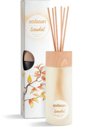 Sodasan Odświeżacz powietrza SANDAŁOWY z patyczkami 200ml. BIO