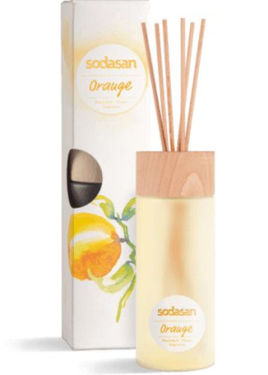 Sodasan Odświeżacz powietrza POMARAŃCZA z patyczkami 200ml. BIO