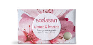 Sodasan Mydło w kostce Migdał & Avocado BIO, 100 G