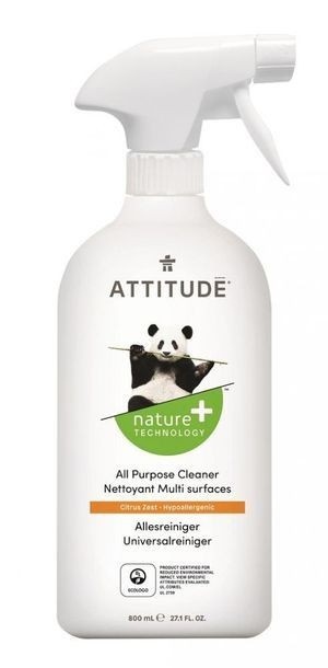 Attitude płyn do czyszczenia powierzchni skórka cytrynowa, 800 ml