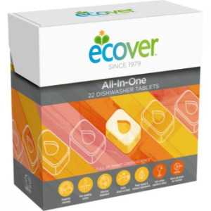 Ecover Tabletki do zmywarki All in One, 22szt