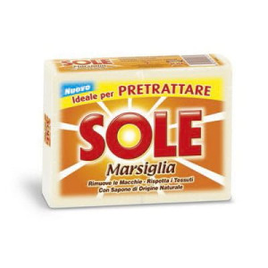 SOLE włoskie mydło do prania Marsylia, 2x250g