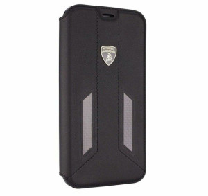 Lamborghini Slim Flip Case Iphone 7 / 8 Czarny Lb-sshfcip7p-hu/d6-bk