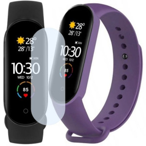 Smartband Xiaomi Mi Band 5 + dodatkowy pasek fioletowy