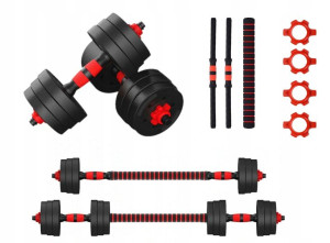 Hantle 20 Kg 2x 10kg Sztanga Gryf Łączony Hantelki
