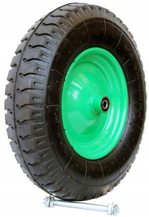 Koło do taczki pompowane 4PR fi 12mm z ośką TOOLPARK
