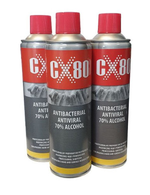 CX80 Preparat do dezynfekcji rąk i powierzchni 500ml spray