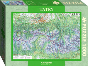 Mapa Tatr Puzzle 1 000 Elementów Artglob