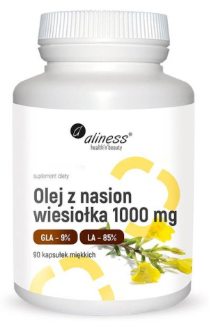 ALINESS Olej Z Nasion Wiesiołka 1000 mg 90 kaps.
