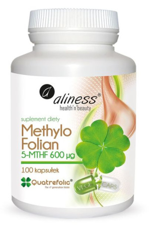 ALINESS Methylo Folian 600 µg, Quatrefolic 100 kaps.