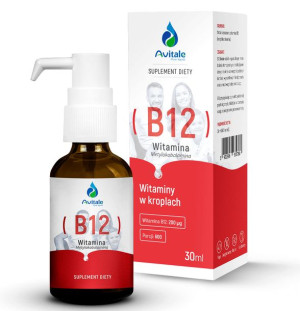 AVITALE Witamina B12 W Kroplach Metylokobalamina 200uq 30 ml