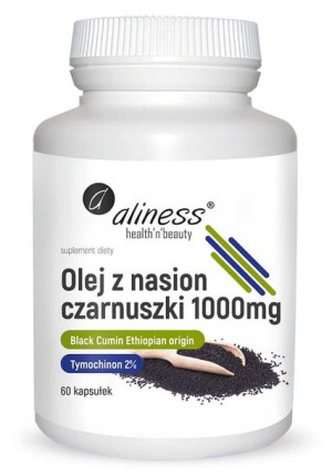 ALINESS Olej Z Nasion Czarnuszki 2% 1000 mg 60 kaps.