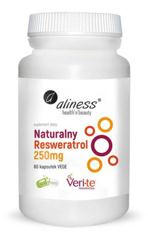 ALINESS Naturalny Resweratrol Veri-Te 250mg 60 kaps.