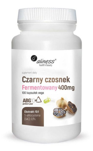 ALINESS Czarny Czosnek Fermentowany ABG10+® 400 mg 100 kaps.