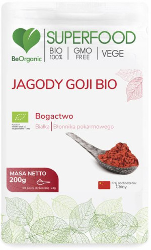 BEORGANIC Jagody Goji BIO 200 g