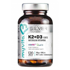 MYVITA Witamina K2 D3 Silver 120 kaps.