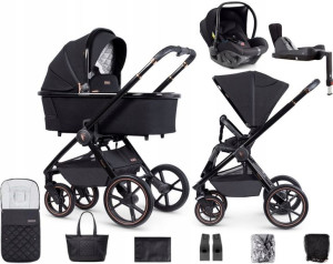 VENICCI TINUM 4w1 wózek + Avionaut PIXEL Black SE