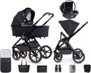 VENICCI TINUM 3w1 wózek + Avionaut PIXEL Black SE
