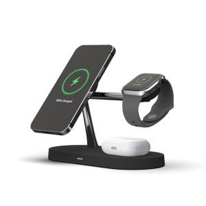 Wielofunkcyjna ładowarka indukcyjna 3w1 Magsafe, Airpods, Apple Watch z lam