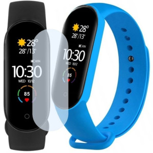 Smartband Xiaomi Mi Band 5 + dodatkowy pasek niebieski