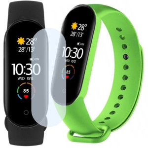 Smartband Xiaomi Mi Band 5 + dodatkowy pasek zielony