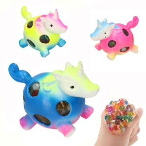 Gniotek Z Orbeez Jednorożec Tęczowy Fidget Toy