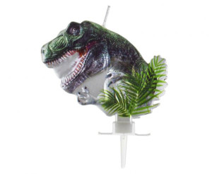 Świeczka Metaliczna Dinozaur Trex Dino 1 Szt