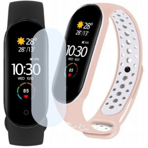 Smartband Xiaomi Mi Band 5 + dodatkowy pasek kremowy