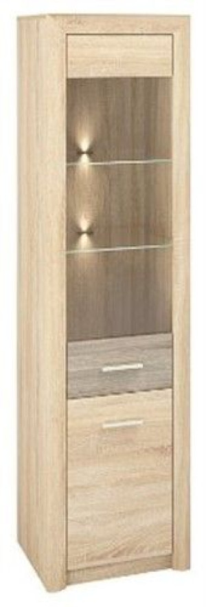 CASTEL 04/S witryna 55 cm z półkami przeszklona