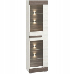 BLANCO 02 witryna 55cm półki i oświetlenie LED