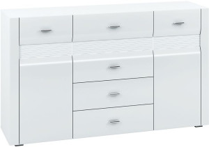 Arko 06 Komoda Front Biały Połysk Ml