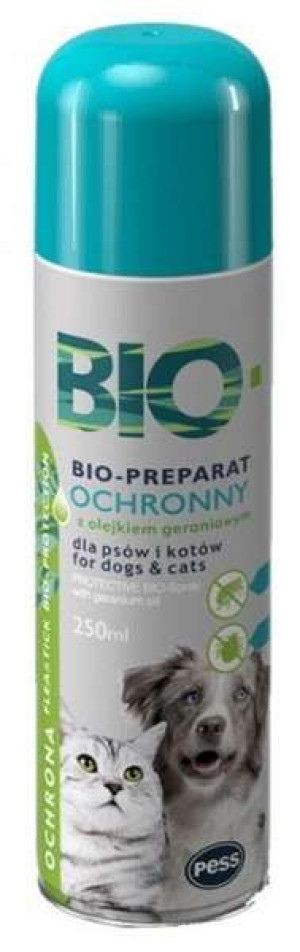 BIO preparat ochronny psa kota pchły kleszcze Pess