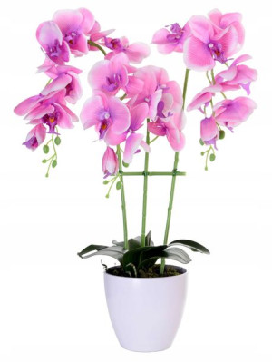 Storczyk Sztuczny Storczyki Kwiat Orchidea Donica