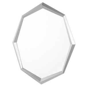 Lustro ścienne 91 x 66 cm srebrne OENO