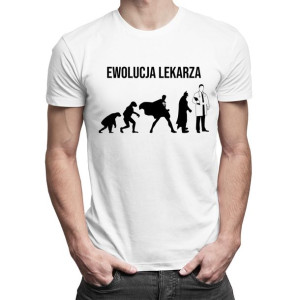 Ewolucja lekarza - koszulka śmieszny prezent dla lekarza