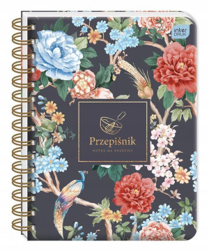 Przepiśnik zeszyt notes do przepisów A5 FLOWERS BL