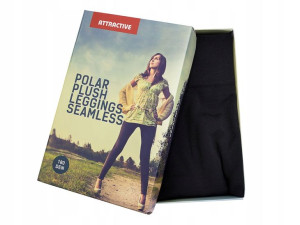 Leginsy, getry bezszwowe polarowe ocieplane r.L/XL