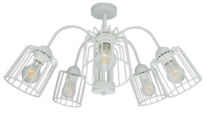 Lampa Sufitowa Arcana 5 Szara Tuba