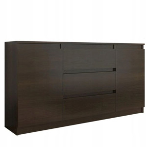 Komoda 140 Szafka 3 Szuflady 2 Półki Wenge R-140s3