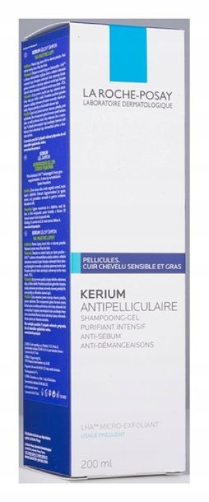 La Roche-posay Kerium P. Tłustemu Łupieżowi 200ml