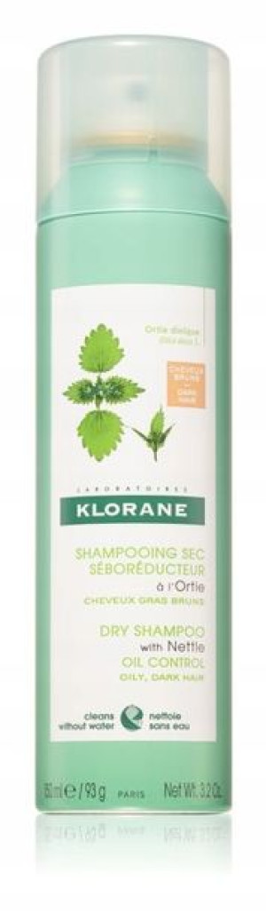 Klorane Nettle Suchy Szampon Ciemne Włosy 150ml