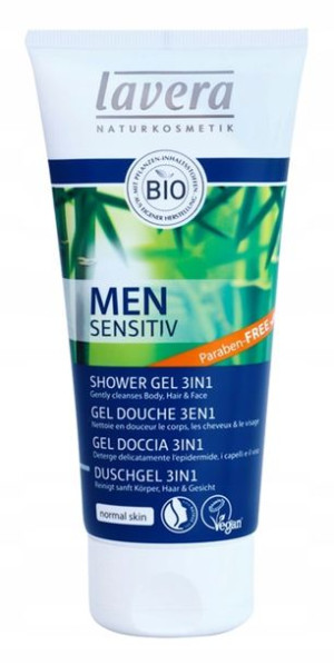 Lavera Men Sensitiv Żel Pod Prysznic 3w1 200ml