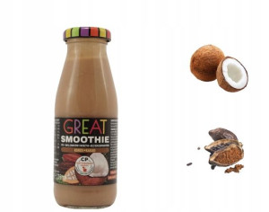 Mus owocowy koktajl warzywny kokos kakao 215ml