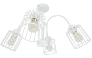 Sufitowa Lampa Arcana 4 Biała Tuba