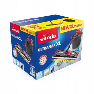 Vileda Ultramax Xl Zestaw Mop + Wiadro 20% Szerszy