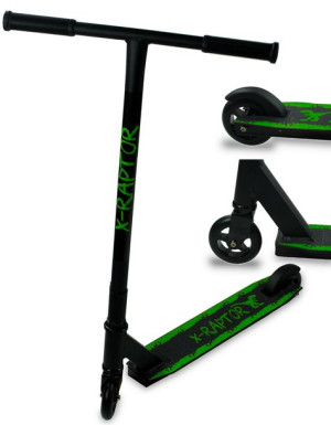 Hulajnoga Wyczynowa Streetowa X-raptor Abec-9 T-bar Zielona