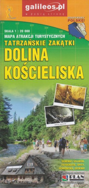 DOLINA KOŚCIELISKA mapa turystyczna 1:20 000 PLAN